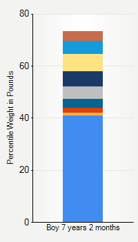 Weight chart for boys 7 years 2 months of age